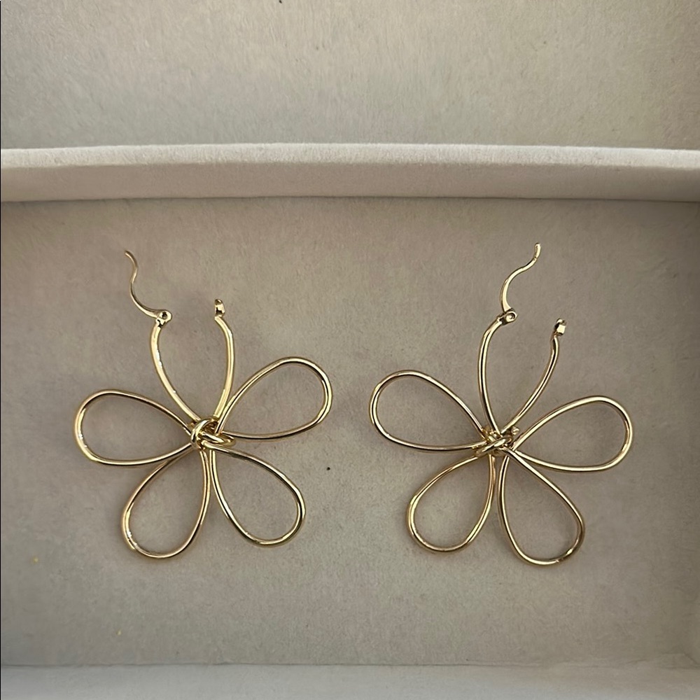 T.J.Maxx Gold Wire Earrings Elegant and Whimsical